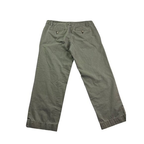 Gap Factory Womens Green Khaki Cotton Capri Pants Size 2 - Picture 2 of 5